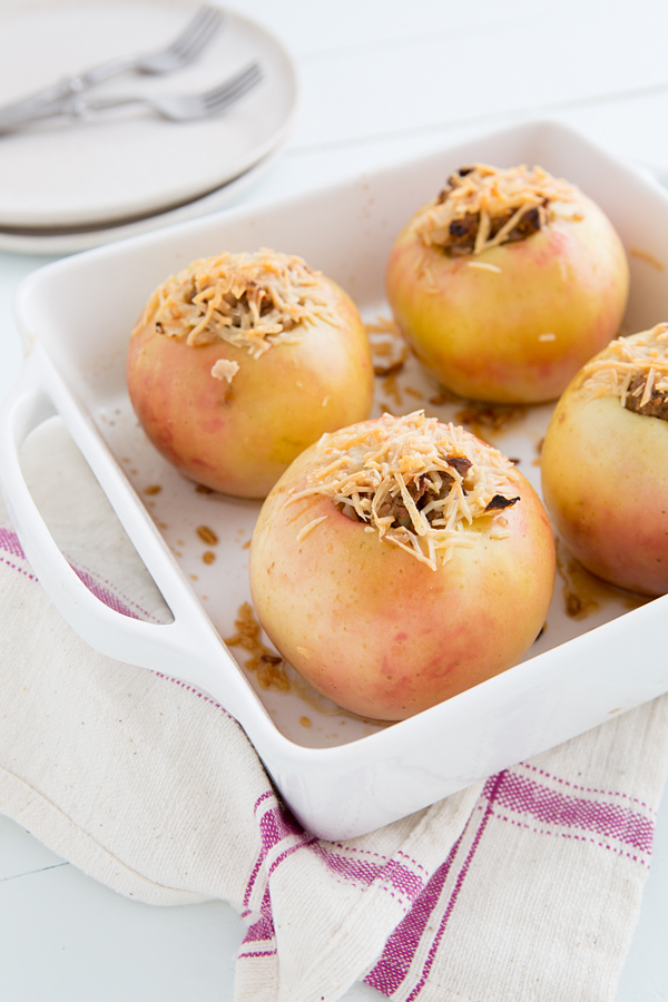 Farro and Sausage-Stuffed Baked Apples