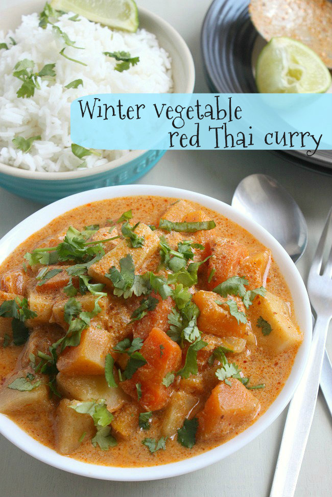 Winter Vegetable Red Thai Curry
