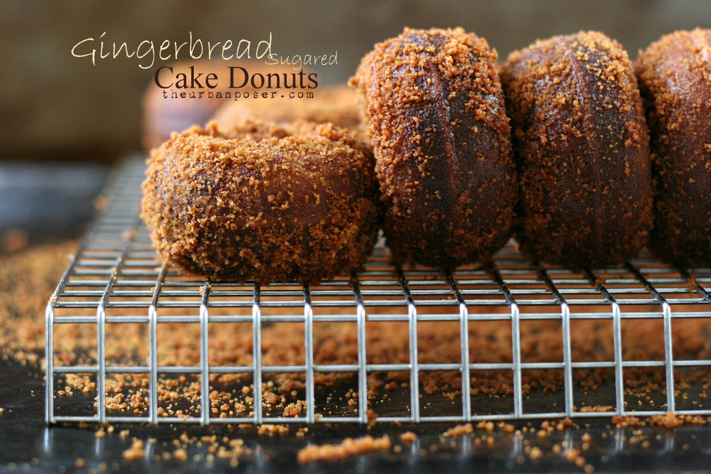 Sugared Gingerbread Cake Donuts