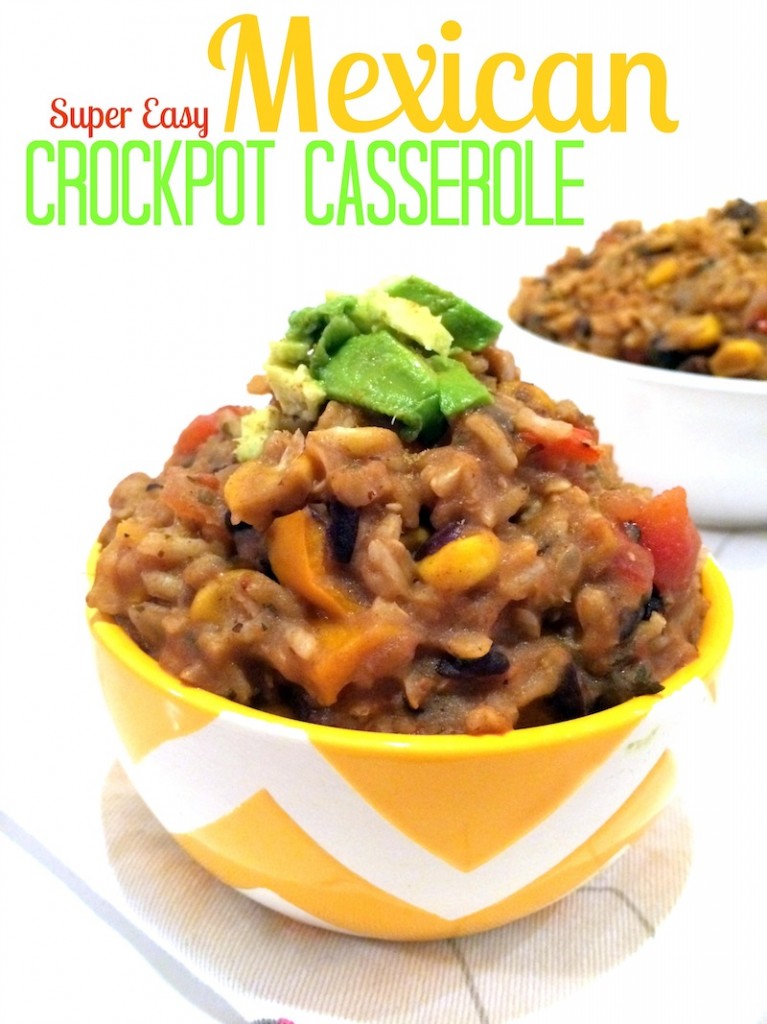 Super Easy Mexican Crockpot Casserole