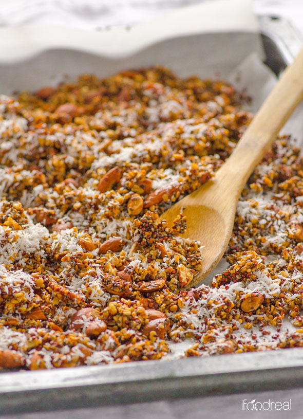 tray-roasted1-quinoa-chia-coconut-granola-recipe