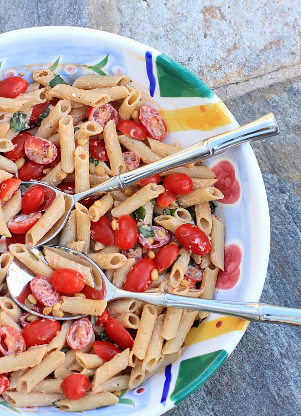 Pasta-Salad-with-Basil-Tomaotes-and-Ricotta-5