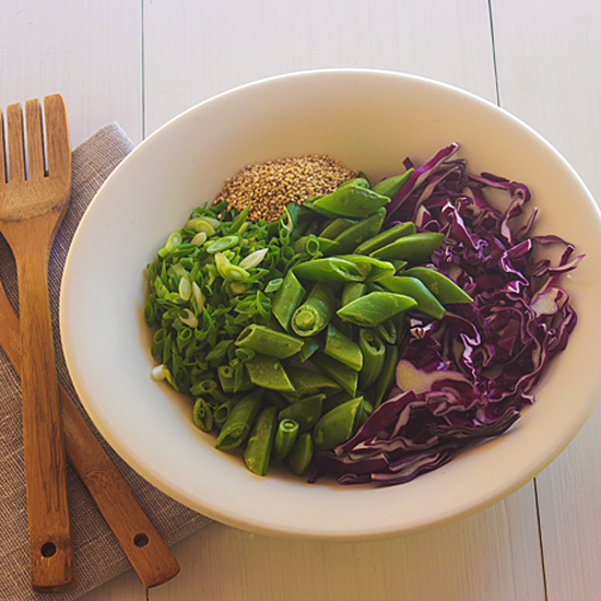 Snap Pea Cabbage Salad - Ingredients