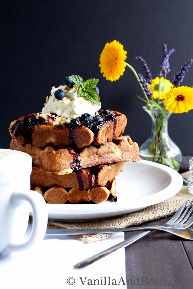 Whole-Grain-Nutty-Waffles-with-Blueberry-Compote-2
