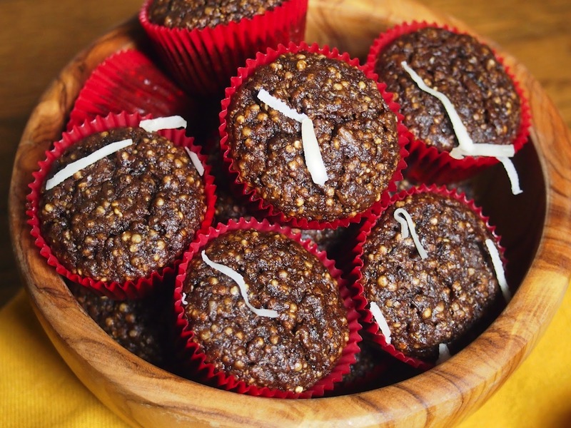 Mini-Chocolate-Quinoa-Coconut-Cupcakes