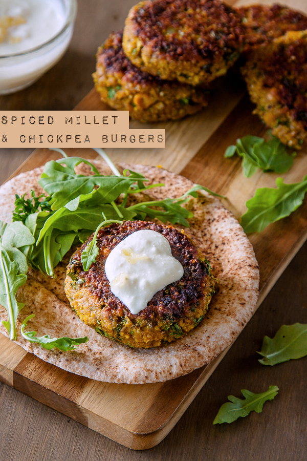 Spiced-millet-and-chickpea-burgers-vegetarian-recipe