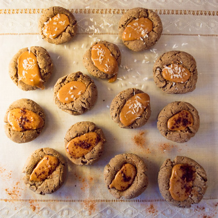 Gingerbread-thumbprint-cookies