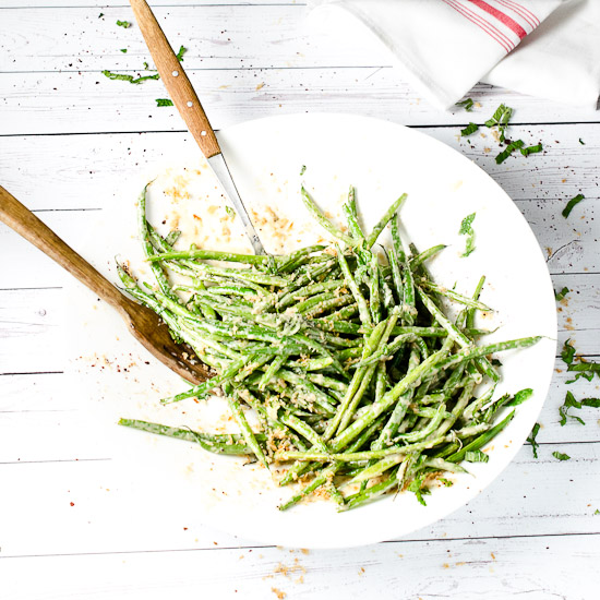 Green-Beans-and-Mint-with-Crispy-Browned-Butter-Panko-and-Tahini-Maple-Dressing-550