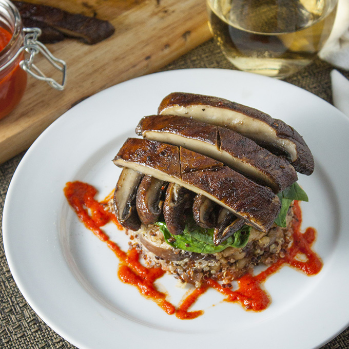 Quinoa-and-Portabello-Mushroom-Stack-with-Roasted-Red-Pepper-Coulis-Square