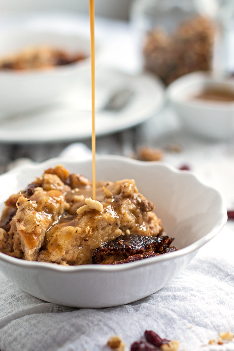 Slow-Cooker-Cranberry-Walnut-Bread-Pudding-with-Caramel-Sauce-2