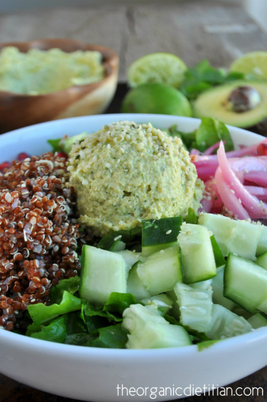 Rainbow-Salad-Bowl-with-Cilantro-Lime-Hummus-Potluck