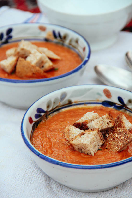 Ottolenghi's Tomato + Sourdough Soup