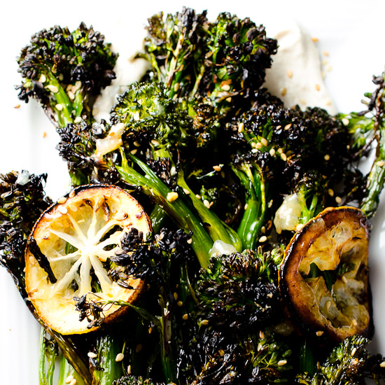 Roasted-Broccolini-with-Charred-Lemons-and-Tahini-Yogurt-550