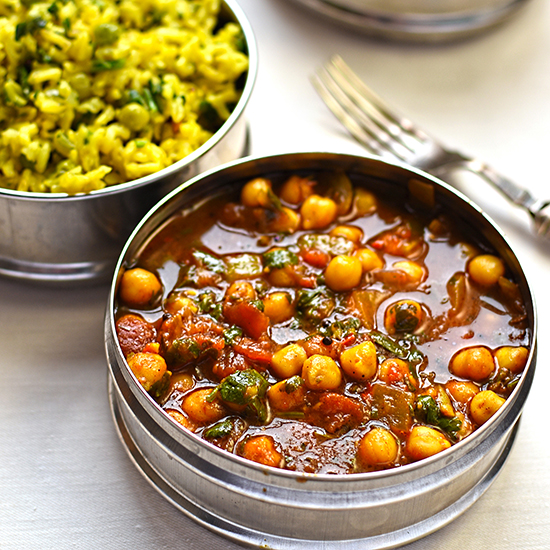 chick-pea-curry-with-green-pea-pilau