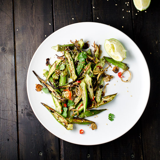 stir-fried-okra-with-garic-chilies-and-lime-550
