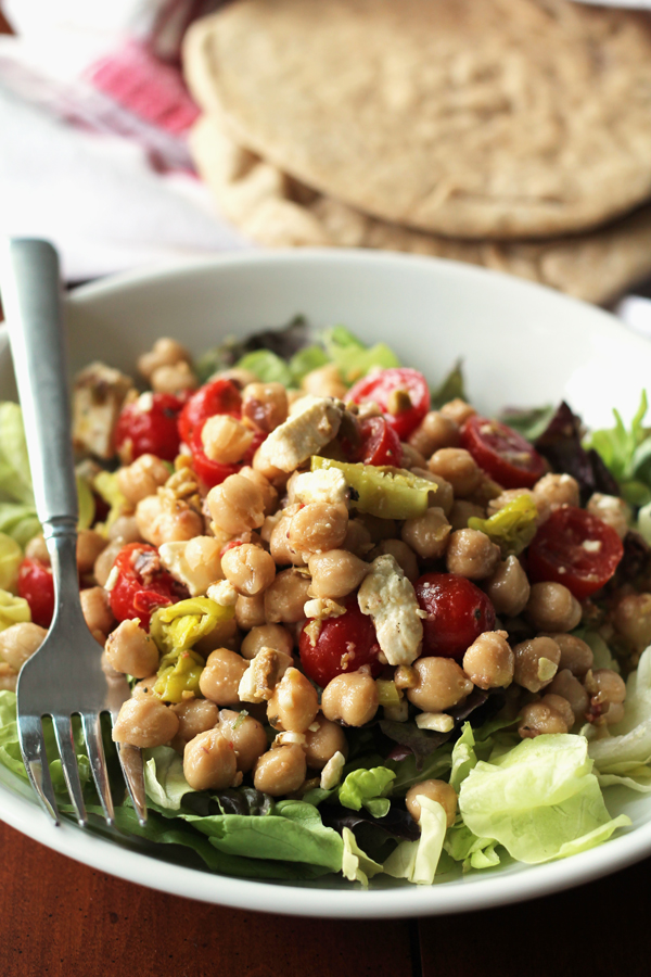 Mediterranean Chickpea and Feta Salad