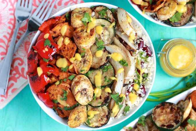 Grilled-Caribbean-Veggie-Bowls-with-Cauliflower-Rice-and-Peas-7