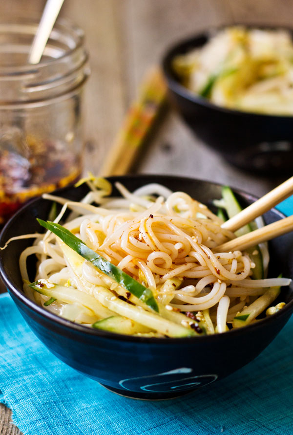 Savory-Chinese-Rice-Noodle-Salad-sideview-chopsticks