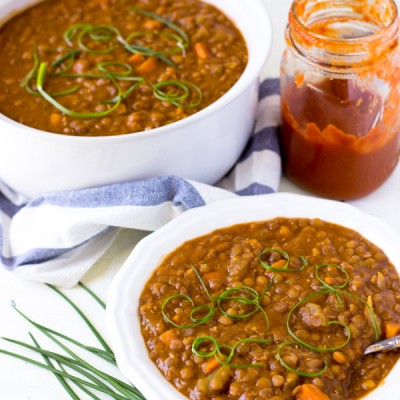 Vegan Barbecue Lentil Stew