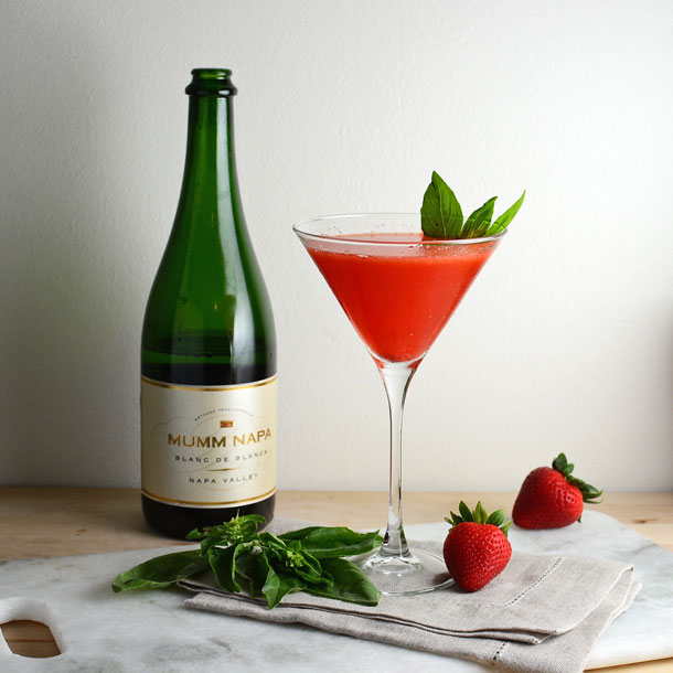 strawberry-basil-champagne