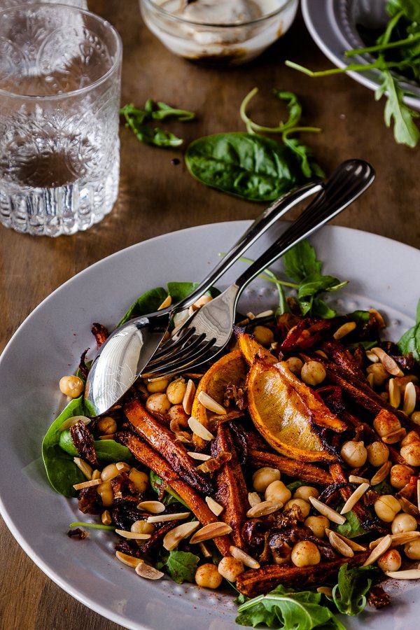 Roasted-Moroccan-Carrot-Salad-with-chickpeas