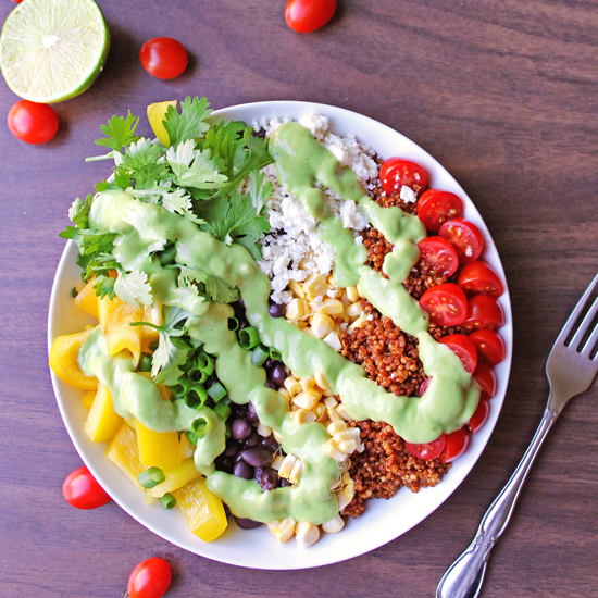 Southwest-quinoa-salad-with-green-chile-avocado-dressing-550px1