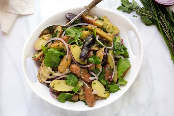 French Potato Salad with Baby Arugula