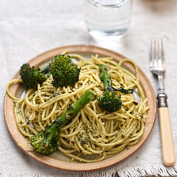 chargrilled-broccoli-and-spaghetti-with-lemon-and-basil-pesto