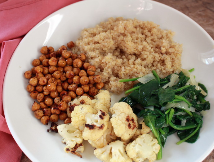 Cauliflower-Chickpea-and-Quinoa-Bowl