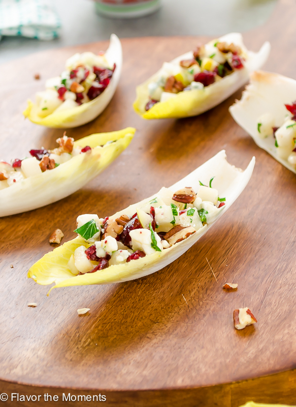 endive-salad-bites-with-pears-blue-cheese-and-pecans2-flavorthemoments.com