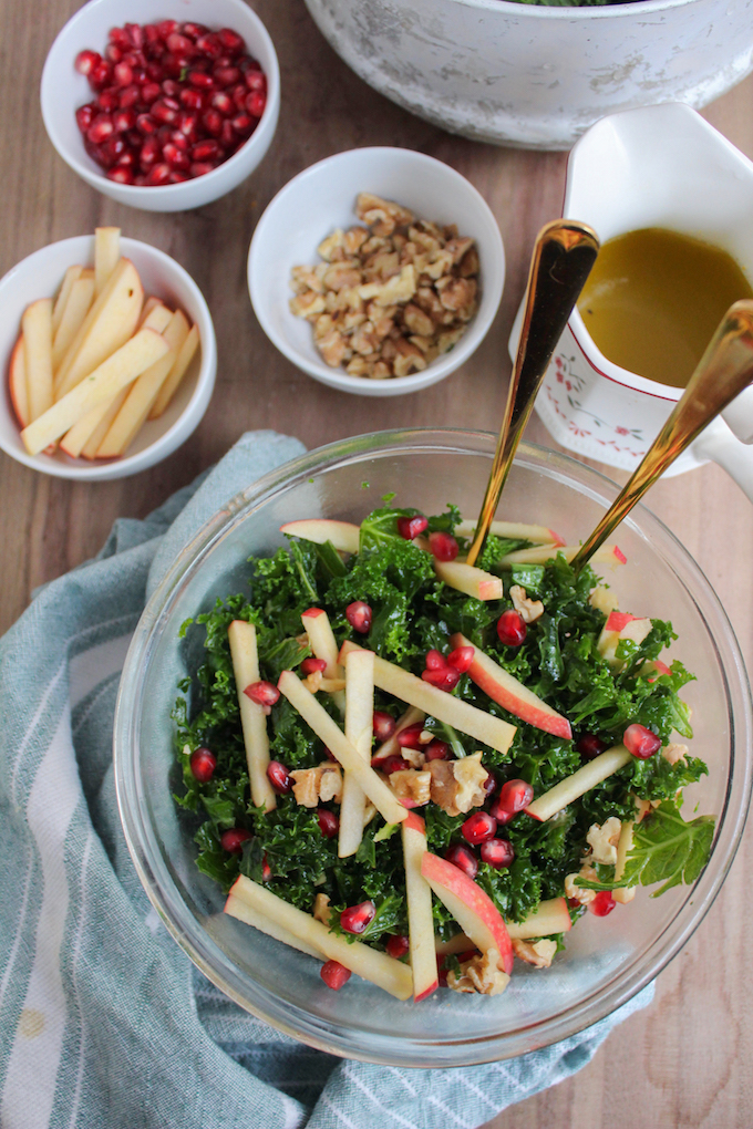 Kale-Pomegranate-Salad-with-Honey-Mustard-Dressing