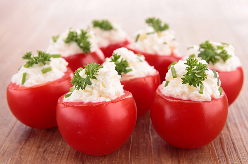 No-Cook-Stuffed-Tomatoes-With-Garlic-Goats-Cheese-From-A-Small-Cheese-In-Provence-Ebook