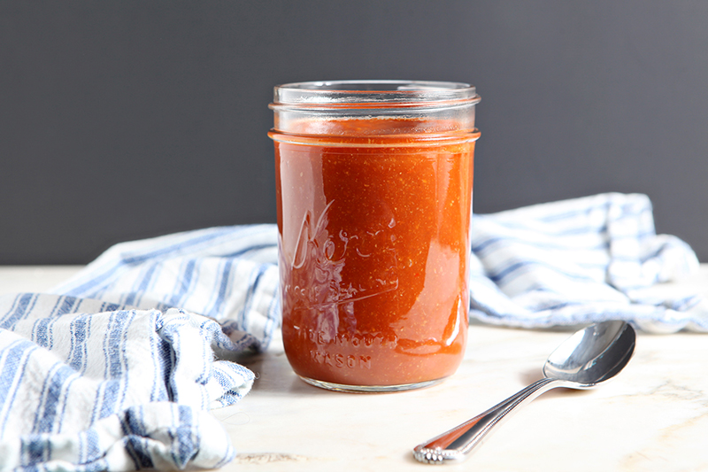 Spicy Homemade Enchilada Sauce // The Speckled Palate