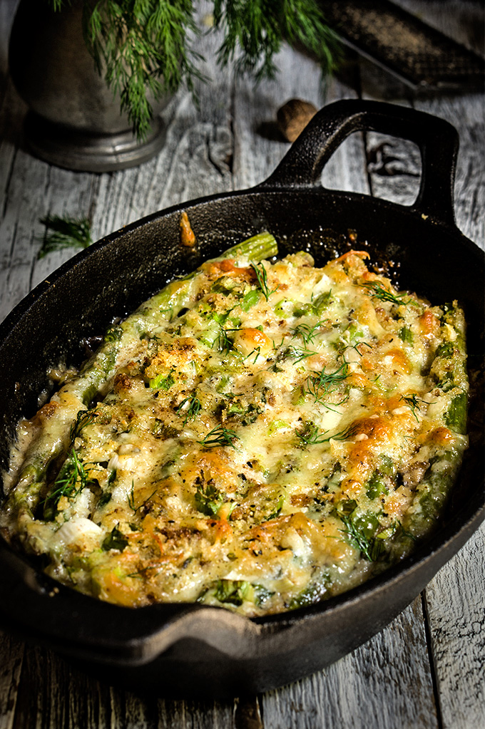 asparagus-mushroom-gratin