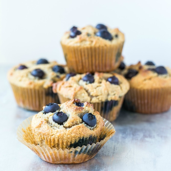 High-Protein-Paleo-Blueberry-Muffins