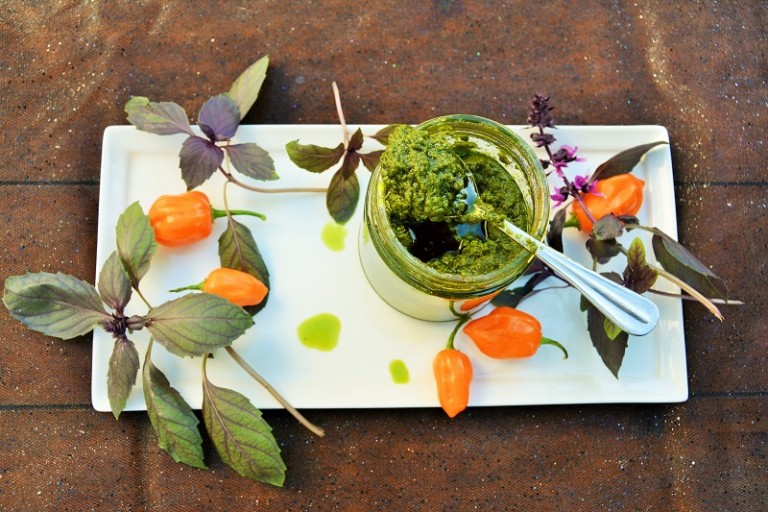 Basil Habanero Pesto