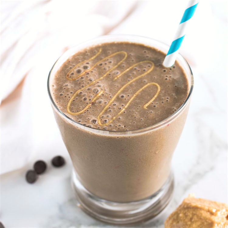 Chocolate-Peanut-Butter-Protein-Smoothie-sharing