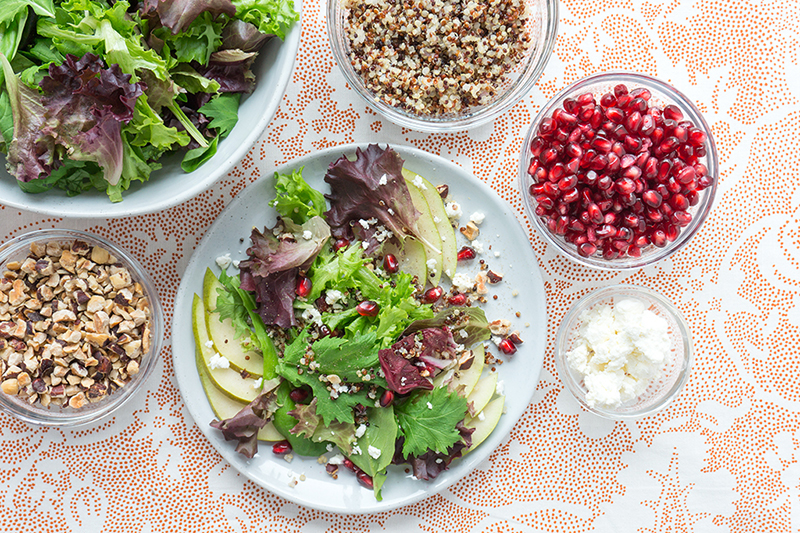 Fall Salad with Pear and Pomegranate