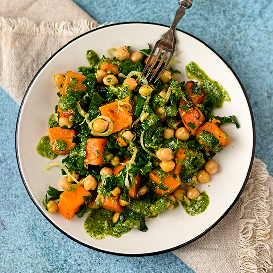 warm-salad-of-butternut-squash-chickpea-and-kale