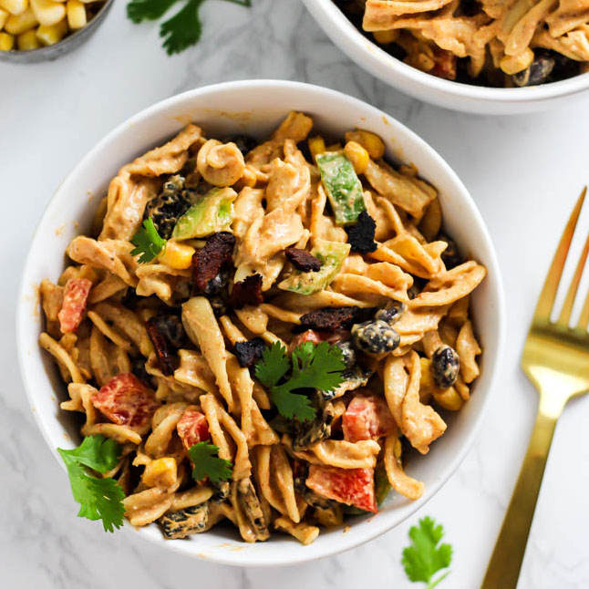 vegan-creamy-mexican-pasta-salad-gluten-free-healthy-dinner-lunch-30-minute-meal-square