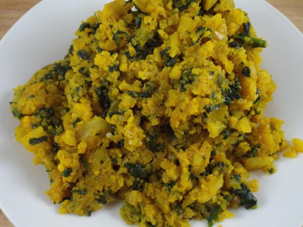 cauliflower-spinach-rice