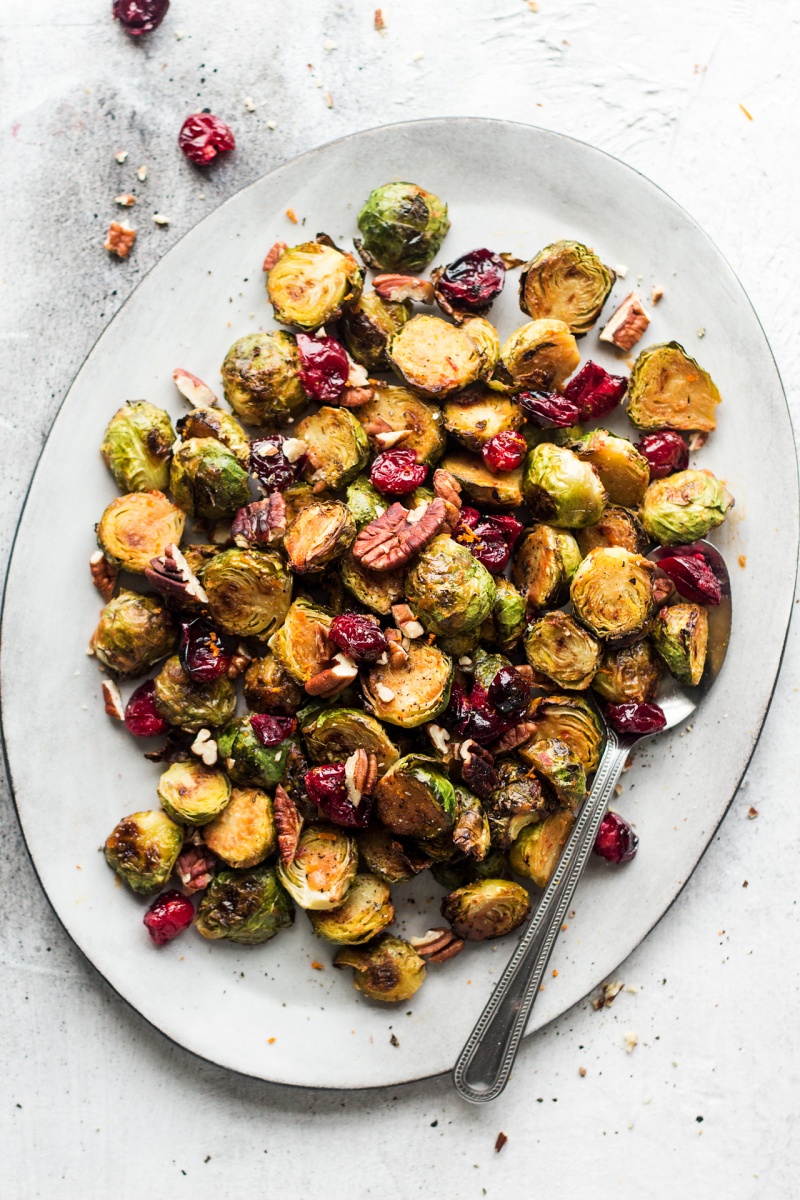 Miso-roasted-brussel-sprouts-with-cranberries
